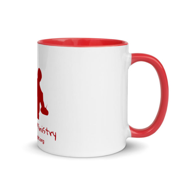white ceramic mug with color inside red 11oz right 60cae00cd1062