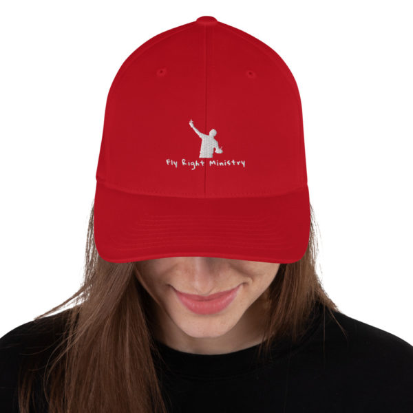 closed back structured cap red front 60f66306bd9c2