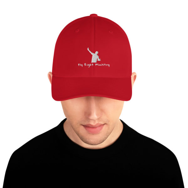 closed back structured cap red front 60f66306bdb2e