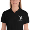 premium polo shirt black zoomed in 60f66c1a0575b